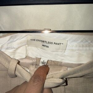 Aritzia effortless beige pant